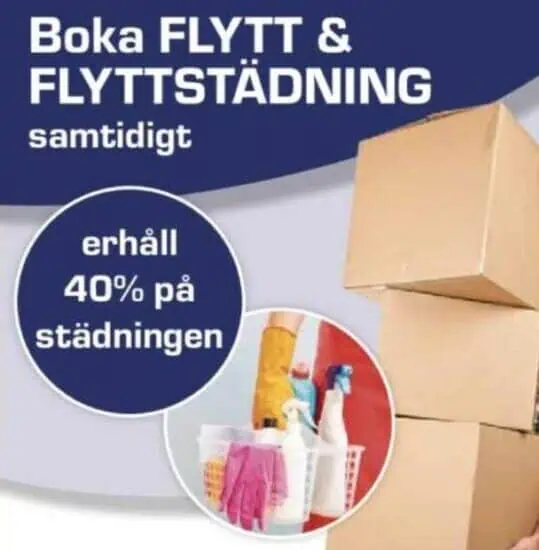 Boka flytt och flyttstädning