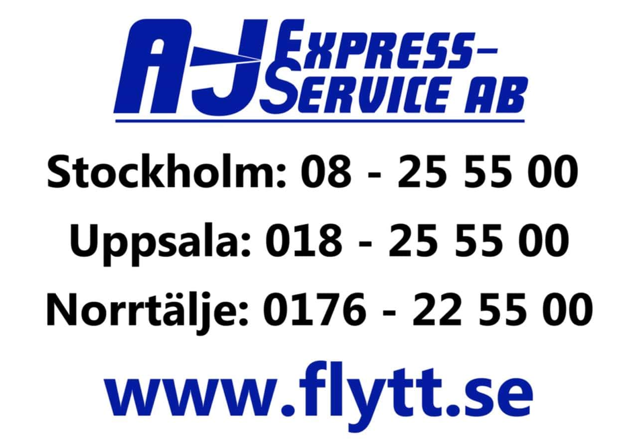 Flyttfirma kontaktuppgifter för Stockholm, Uppsala och Norrtälje.