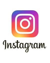 Instagram-logotyp med färgglad kameraikon för sociala medier.