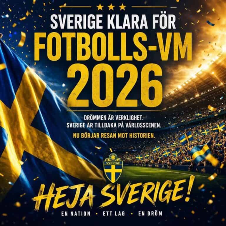 Sverige till VM 2026