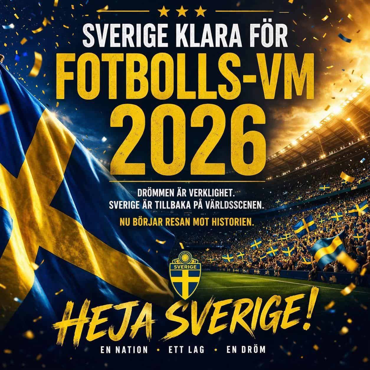 Sverige till VM 2026